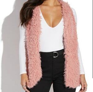 Self Esteem Pink Sherpa Vest